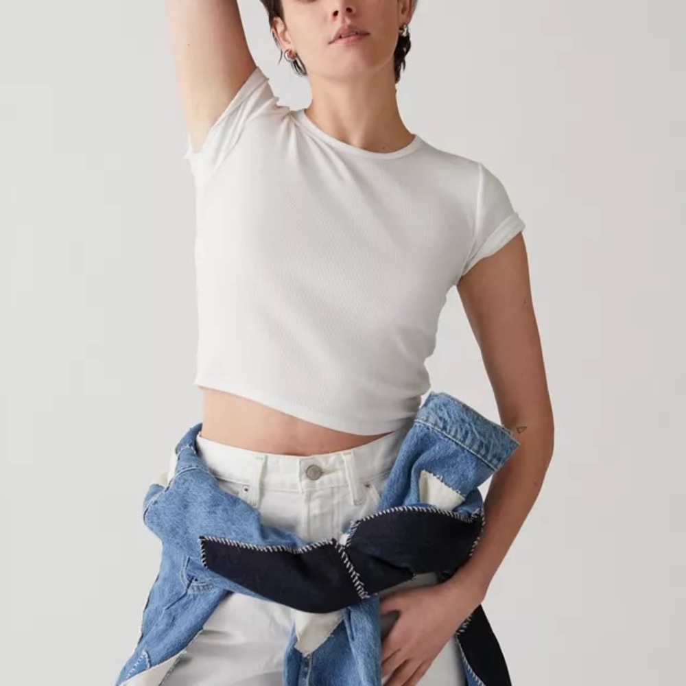 Urban Outfitters Lace Back Baby Tee